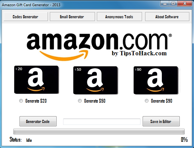 Free Amazon Giftcard Code Generator And Activator For Android